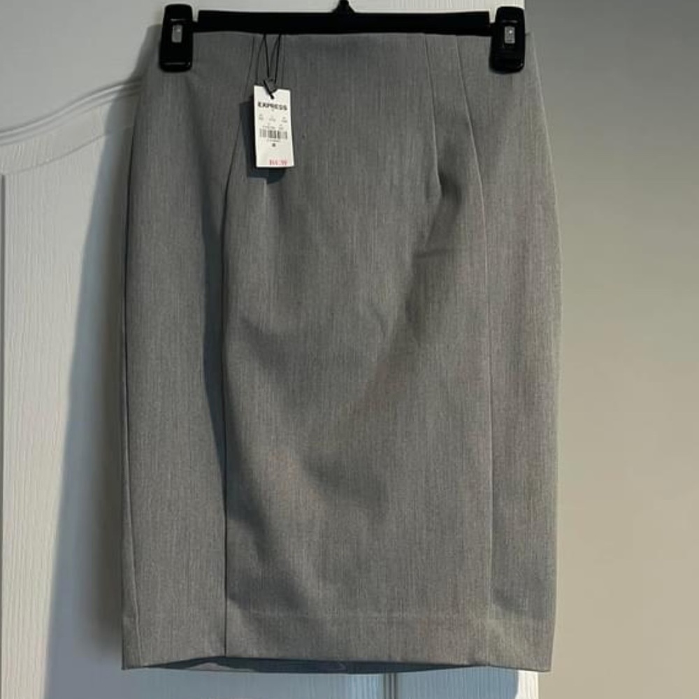 Express Gray Pencil Skirt